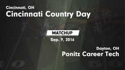 Matchup: Cin. Country Day HS vs. Ponitz Career Tech  2016