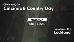 Matchup: Cin. Country Day HS vs. Lockland  2016