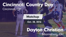 Matchup: Cin. Country Day HS vs. Dayton Christian  2016