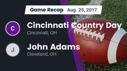 Recap: Cincinnati Country Day  vs. John Adams  2017