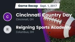 Recap: Cincinnati Country Day  vs. Reigning Sports Academy 2017