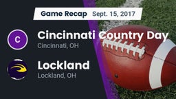Recap: Cincinnati Country Day  vs. Lockland  2017