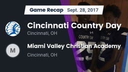 Recap: Cincinnati Country Day  vs. Miami Valley Christian Academy 2017