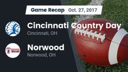 Recap: Cincinnati Country Day  vs. Norwood  2017