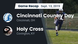 Recap: Cincinnati Country Day  vs. Holy Cross  2019