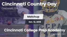 Matchup: Cin. Country Day HS vs. Cincinnati College Prep Academy  2019