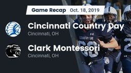 Recap: Cincinnati Country Day  vs. Clark Montessori  2019