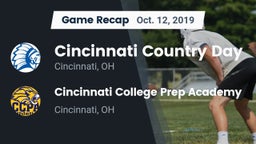 Recap: Cincinnati Country Day  vs. Cincinnati College Prep Academy  2019