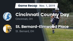Recap: Cincinnati Country Day  vs. St. Bernard-Elmwood Place  2019