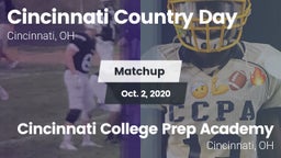 Matchup: Cin. Country Day HS vs. Cincinnati College Prep Academy  2020