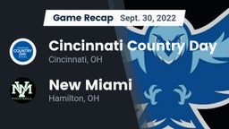 Recap: Cincinnati Country Day  vs. New Miami  2022