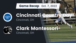 Recap: Cincinnati Country Day  vs. Clark Montessori  2022