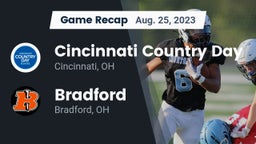 Recap: Cincinnati Country Day  vs. Bradford  2023