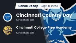 Recap: Cincinnati Country Day  vs. Cincinnati College Prep Academy  2023