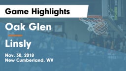 Oak Glen  vs Linsly Game Highlights - Nov. 30, 2018