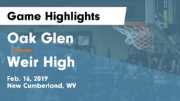 Oak Glen  vs Weir High  Game Highlights - Feb. 16, 2019