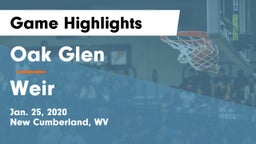 Oak Glen  vs Weir  Game Highlights - Jan. 25, 2020