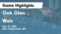 Oak Glen  vs Weir  Game Highlights - Feb. 22, 2020