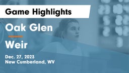Oak Glen  vs Weir  Game Highlights - Dec. 27, 2023