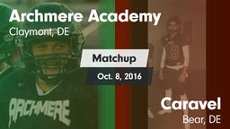 Matchup: Archmere Academy vs. Caravel  2016