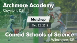 Matchup: Archmere Academy vs. Conrad Schools of Science 2016