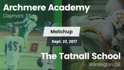 Matchup: Archmere Academy vs. The Tatnall School 2016