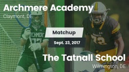 Matchup: Archmere Academy vs. The Tatnall School 2017