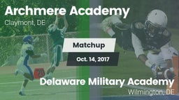 Matchup: Archmere Academy vs. Delaware Military Academy  2016