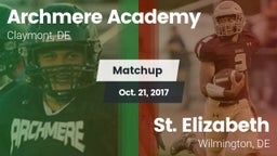 Matchup: Archmere Academy vs. St. Elizabeth  2016