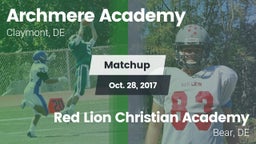 Matchup: Archmere Academy vs. Red Lion Christian Academy 2017