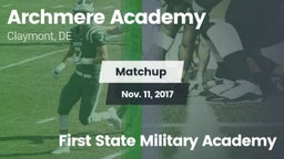 Matchup: Archmere Academy vs. First State Military Academy 2017