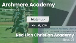 Matchup: Archmere Academy vs. Red Lion Christian Academy 2018