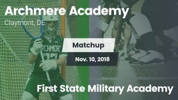 Matchup: Archmere Academy vs. First State Military Academy 2018
