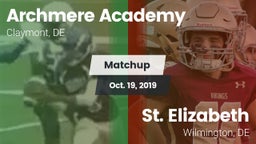Matchup: Archmere Academy vs. St. Elizabeth  2019