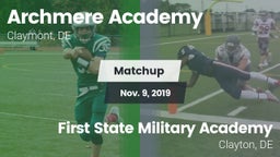 Matchup: Archmere Academy vs. First State Military Academy 2019