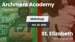 Matchup: Archmere Academy vs. St. Elizabeth  2020
