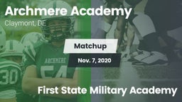 Matchup: Archmere Academy vs. First State Military Academy 2020
