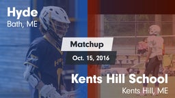 Matchup: Hyde  vs. Kents Hill School 2016