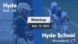 Matchup: Hyde  vs. Hyde School 2016