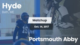 Matchup: Hyde  vs. Portsmouth Abby 2017