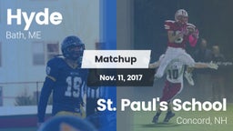 Matchup: Hyde  vs. St. Paul's School 2017