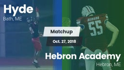 Matchup: Hyde  vs. Hebron Academy  2018