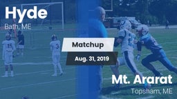 Matchup: Hyde  vs. Mt. Ararat  2019