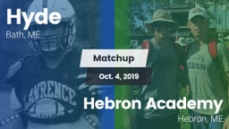 Matchup: Hyde  vs. Hebron Academy  2019