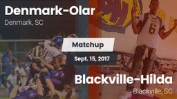 Matchup: Denmark-Olar High vs. Blackville-Hilda  2017