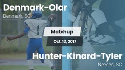Matchup: Denmark-Olar High vs. Hunter-Kinard-Tyler  2017