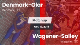 Matchup: Denmark-Olar High vs. Wagener-Salley  2018