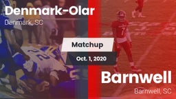 Matchup: Denmark-Olar High vs. Barnwell  2020