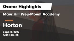 Maur Hill Prep-Mount Academy  vs Horton  Game Highlights - Sept. 8, 2020