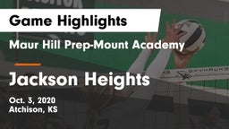 Maur Hill Prep-Mount Academy  vs Jackson Heights  Game Highlights - Oct. 3, 2020